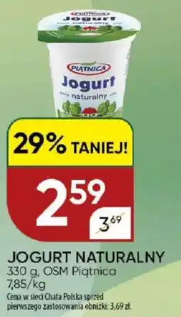 Chata Polska Jogurt naturalny osm piątnica oferta
