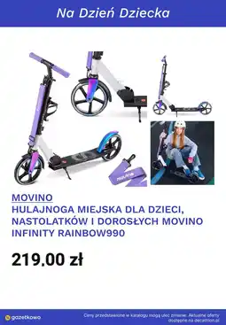 Decathlon MOVINO HULAJNOGA MIEJSKA DLA DZIECI, NASTOLATKÓW I DOROSŁYCH MOVINO INFINITY RAINBOW990 oferta