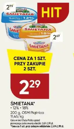 Chata Polska Śmietana osm piątnica oferta