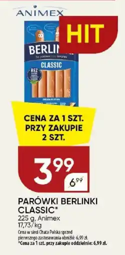 Chata Polska Parówki berlinki classic oferta