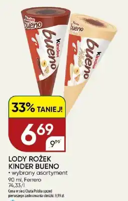 Chata Polska Lody rożek kinder bueno oferta