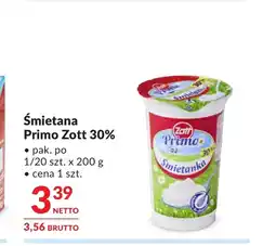 Makro Śmietana Zott oferta