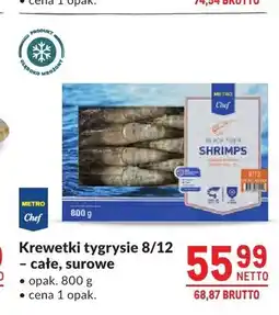 Makro Krewetki tygrysie 8/12 całe surowe oferta