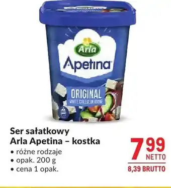 Makro Ser sałatkowy Arla Apetina kostka oferta