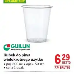 Makro Kubek do piwa wielokrotnego użytku GUILLIN poj oferta