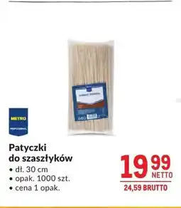 Makro Patyczki do szaszłyków METRO PROFESSIONAL dł. 30cm oferta