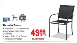 Makro Krzesło Trona grey/black oferta