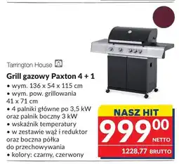 Makro Grill gazowy Paxton 4 + 1 Tarrington House czarny oferta