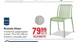 Makro Krzesło Aisen avocado oferta