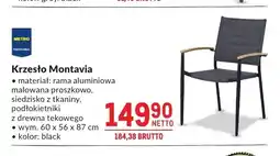 Makro Krzesło Montavia black oferta