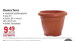 Makro Donica Terra polipropylen 30x23,5cm terrakota oferta