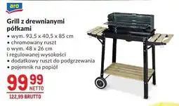 Makro Grill z drewnianymi półkami aro oferta