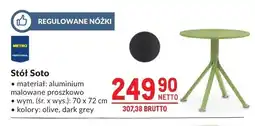 Makro Stół Soto aluminium malowane proszkowo 70x72cm oferta