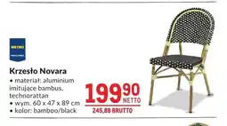 Makro Krzesło Novara bamboo/black oferta