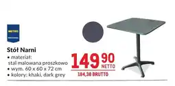 Makro Stół Narni stal malowana proszkowo 60x60x72cm oferta