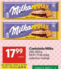 Delikatesy Centrum Czekolada Milka MMMAX Choco & Biscuit oferta