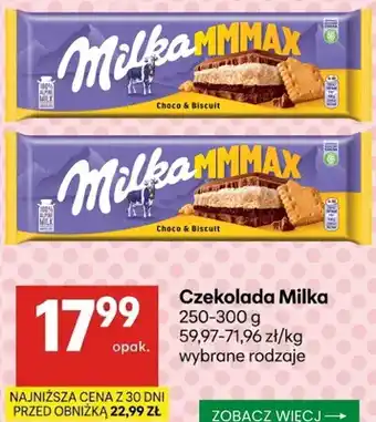 Delikatesy Centrum Czekolada Milka MMMAX Choco & Biscuit oferta
