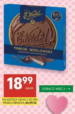 Delikatesy Centrum Torcik Wedlowski E.Wedel ręcznie dekorowany oferta