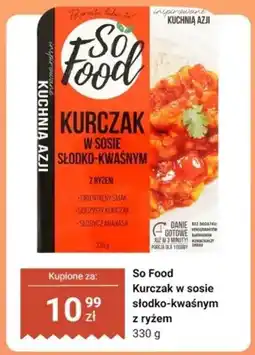 Dino Kurczak w sosie słodko-kwaśnym z ryżem So Food oferta