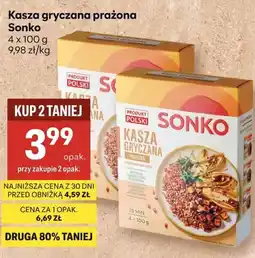 Delikatesy Centrum Kasza gryczana prażona Sonko 4-pak oferta
