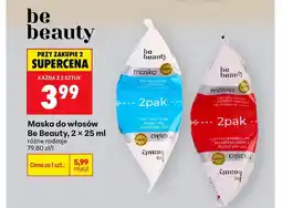Biedronka Maska do włosów farbowanych Be Beauty 2-pak oferta