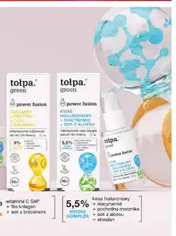 Biedronka Serum do twarzy Tołpa Green Power Fusion ceramidy + peptydy + olej z baobabu intensywnie odżywcze oferta