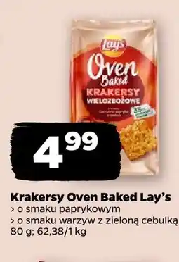 Netto Krakersy Oven Baked Lay's o smaku warzyw z zieloną cebulką oferta