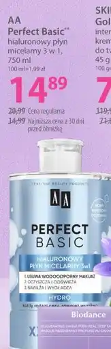 Hebe AA Perfect Basic hialuronowy płyn micelarny 3 w 1 oferta