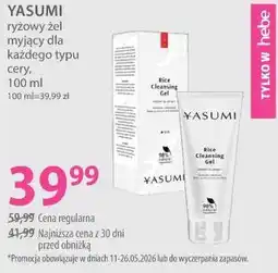 Hebe YASUMI ryżowy żel myjący dla każdego typu cery oferta