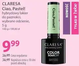 Hebe Ciao, Pastel! hybrydowy lakier do paznokci, wybrane odcienie, 5 g CLARESA oferta
