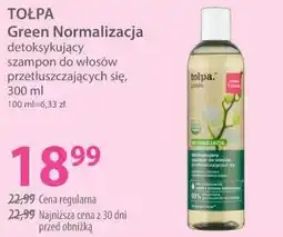 Hebe Green Normalizacja detoksykujący szampon do włosów przetłuszczających się, 300 ml TOŁPA oferta