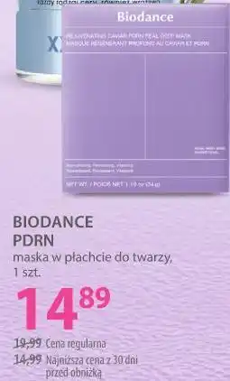Hebe BIODANCE PDRN maska w płachcie do twarzy, 1 szt oferta