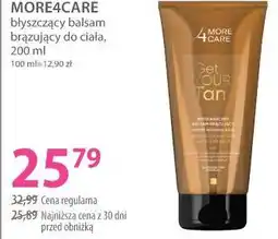 Hebe MORE4CARE błyszczący balsam brązujący do ciała oferta