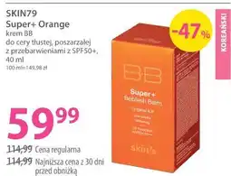 Hebe SKIN79 Super+ Orange krem BB do cery tłustej, poszarzałej z przebarwieniami z SPF50+, 40 ml oferta