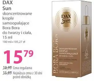 Hebe DAX Sun skoncentrowane krople samoopalające Bora Bora do twarzy i ciała oferta
