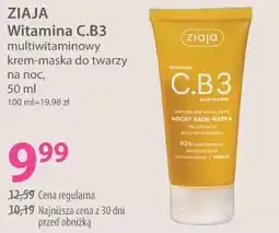 Hebe ZIAJA Witamina C.B3 multiwitaminowy krem-maska do twarzy na noc oferta