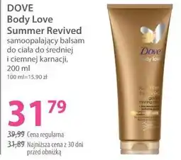 Hebe DOVE Body Love Summer Revived samoopalający balsam do ciała do średniej i ciemnej karnacji oferta