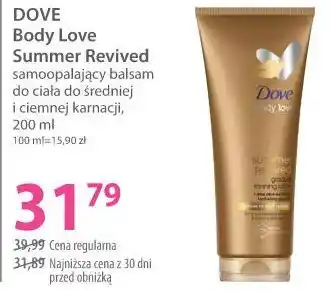 Hebe DOVE Body Love Summer Revived samoopalający balsam do ciała do średniej i ciemnej karnacji oferta