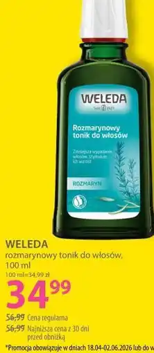 Hebe WELEDA rozmarynowy tonik do włosów oferta