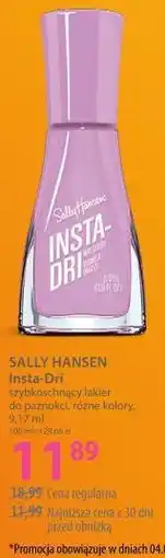 Hebe SALLY HANSEN Insta-Dri szybkoschnący lakier do paznokci oferta