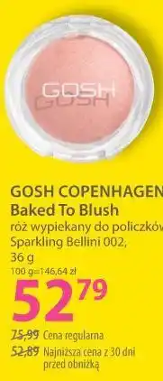 Hebe GOSH COPENHAGEN Baked To Blush róż wypiekany do policzków Sparkling Bellini 002 oferta