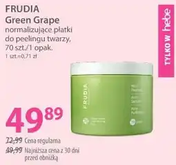 Hebe FRUDIA Green Grape normalizujące płatki do peelingu twarzy, 70 szt./1 opak oferta
