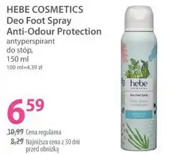 Hebe Deo Foot Spray Anti-Odour Protection antyperspirant do stóp oferta