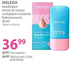 Hebe WELEDA nawilżające serum do twarzy w kroplach z kwasem hialuronowym oferta