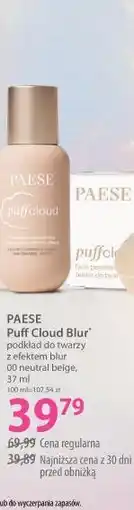 Hebe PAESE Puff Cloud Blur podkład do twarzy z efektem blur 00 neutral beige oferta