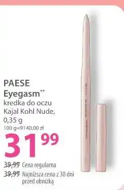 Hebe PAESE Eyegasm kredka do oczu Kajal Kohl Nude oferta