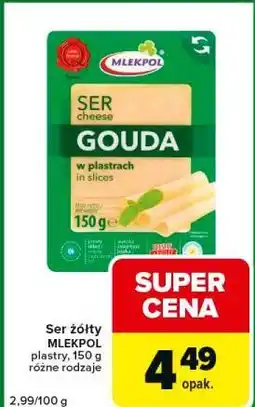 Carrefour Express Ser żółty MLEKPOL oferta