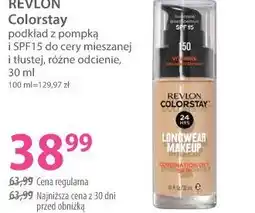 Hebe REVLON Colorstay podkład z pompką i SPF15 do cery mieszanej i tłustej, różne odcienie oferta