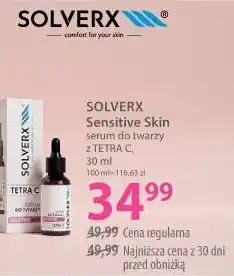 Hebe SOLVERX Sensitive Skin serum do twarzy z TETRA C oferta
