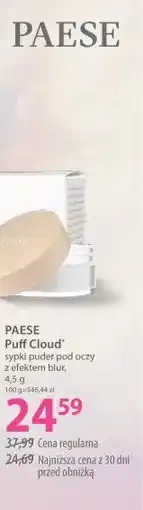 Hebe PAESE Puff Cloud sypki puder pod oczy z efektem blur oferta